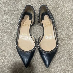 Christian Louboutin Black Studded Women's Shoes